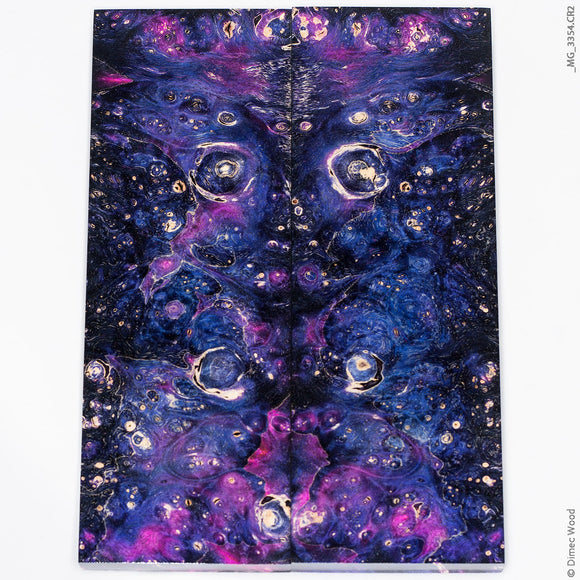 Stabilized wood box elder burl panels