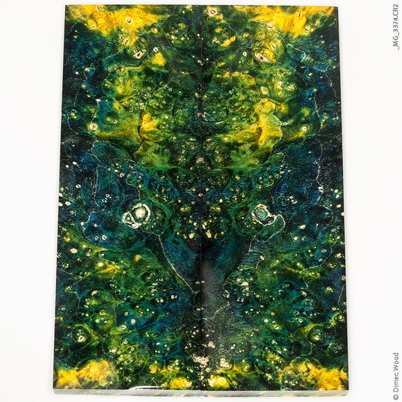 Stabilized wood box elder burl panels