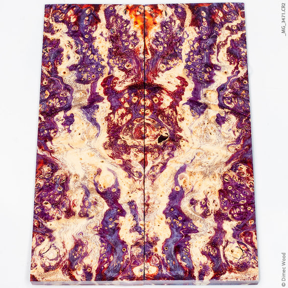 Stabilized wood box elder burl panels