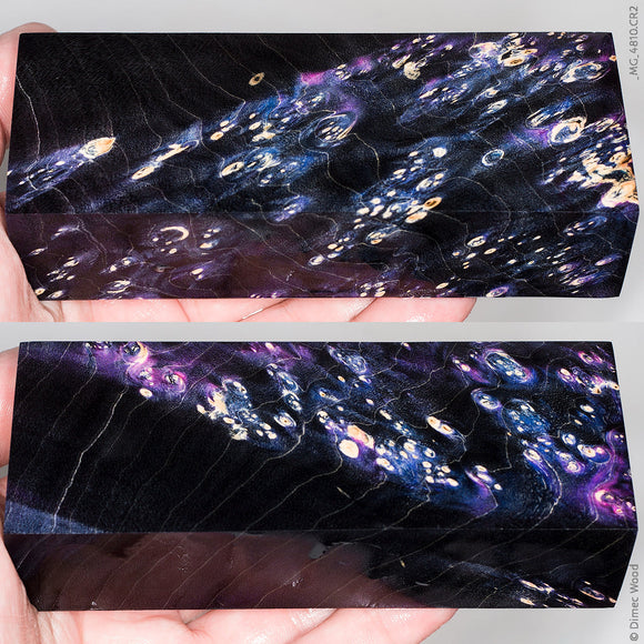 Stabilized box elder burl wood block