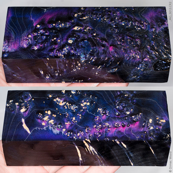 Stabilized box elder burl wood block