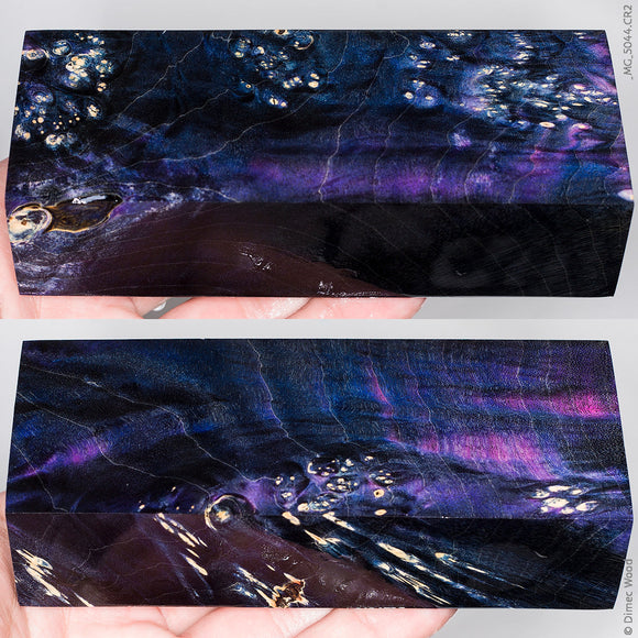 Stabilized box elder burl wood block