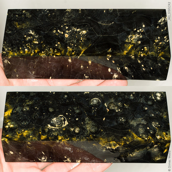 Stabilized wood box elder burl block