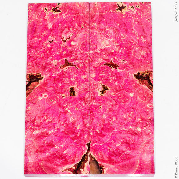 Stabilized wood box elder burl panels