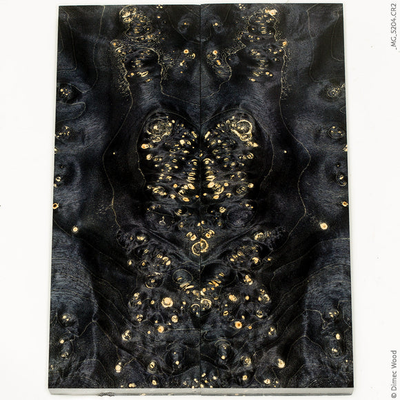 Stabilized wood box elder burl panels