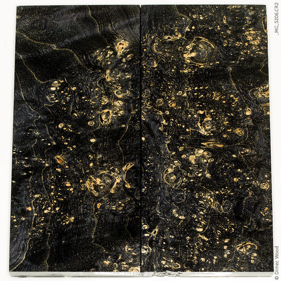 Stabilized wood box elder burl panels