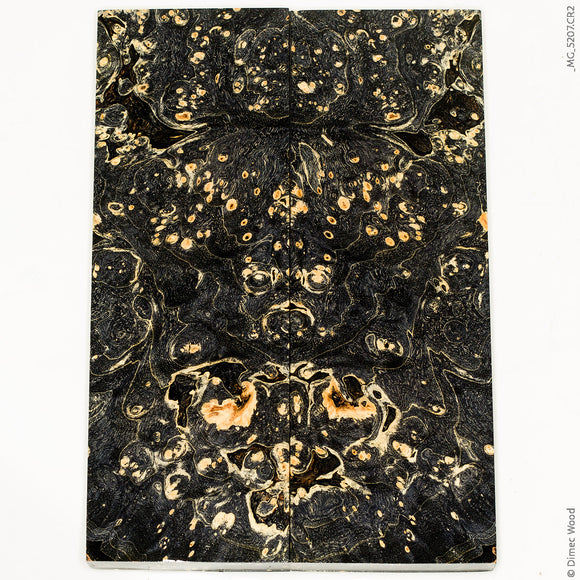 Stabilized wood box elder burl panels