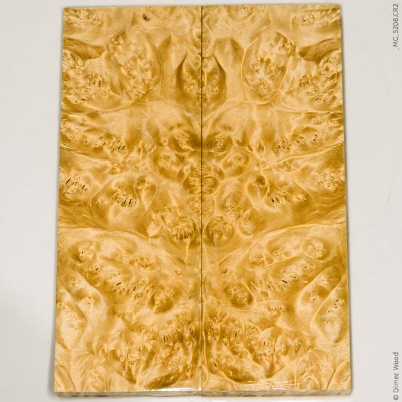 Stabilized natural wood box elder burl panels