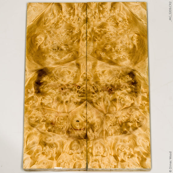 Stabilized natural wood box elder burl panels