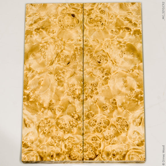 Stabilized natural wood box elder burl panels