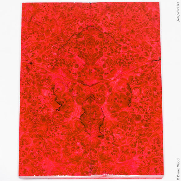 Stabilized wood box elder burl panels