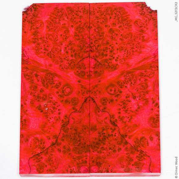 Stabilized wood box elder burl panels