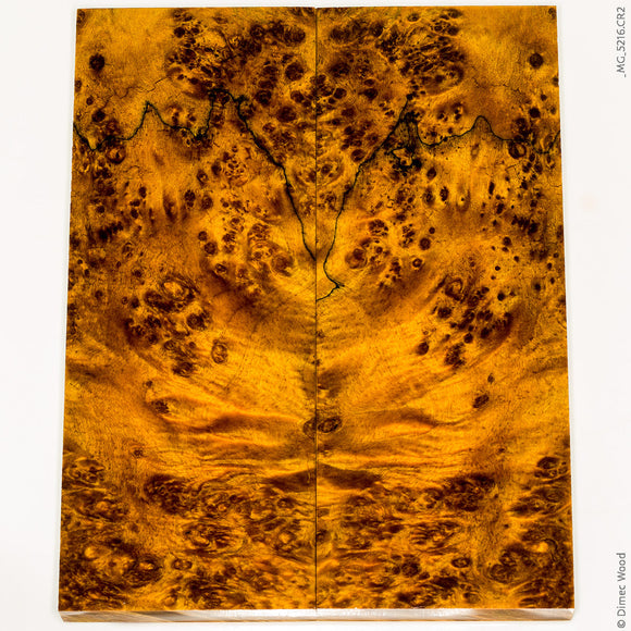 Stabilized wood box elder burl panels