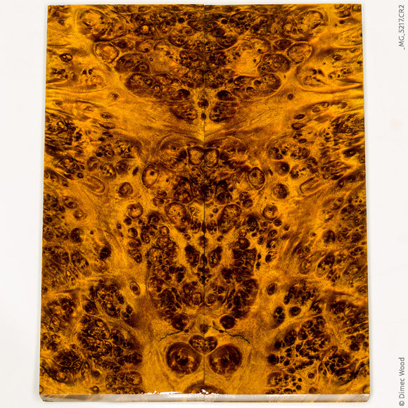 Stabilized wood box elder burl panels