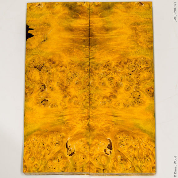 Stabilized wood box elder burl panels