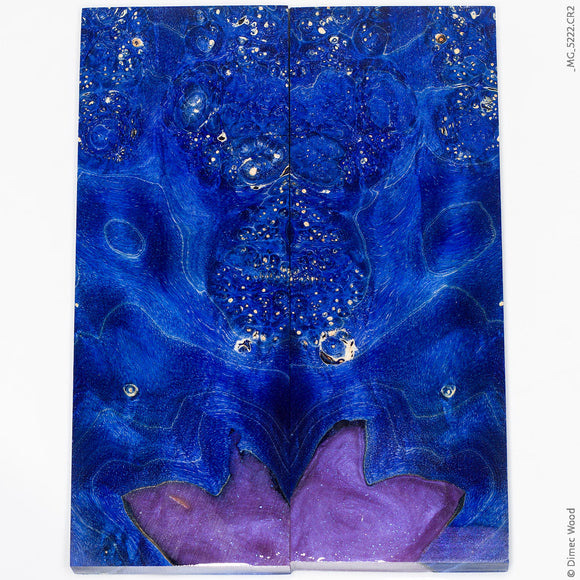 Stabilized wood box elder burl panels