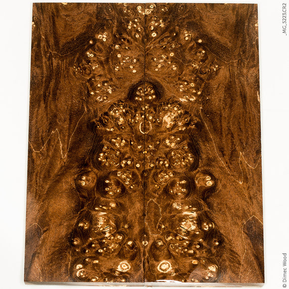 Stabilized wood box elder burl panels