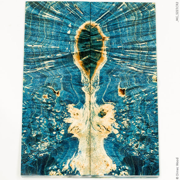 Stabilized wood box elder burl panels