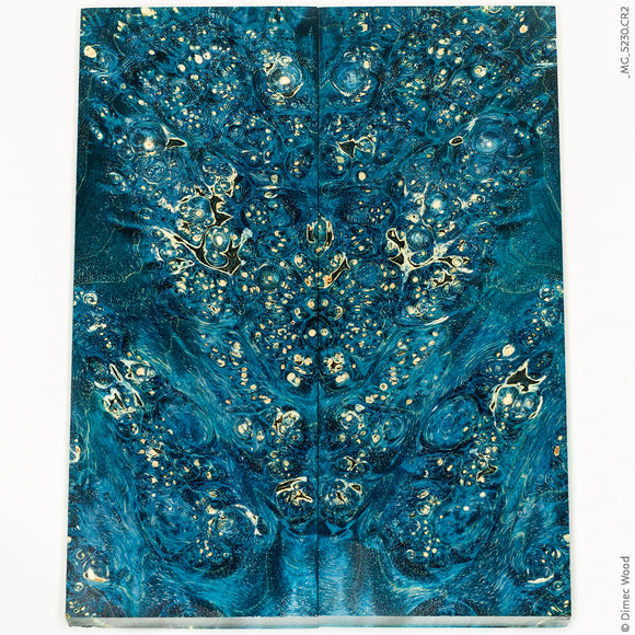 Stabilized wood box elder burl panels