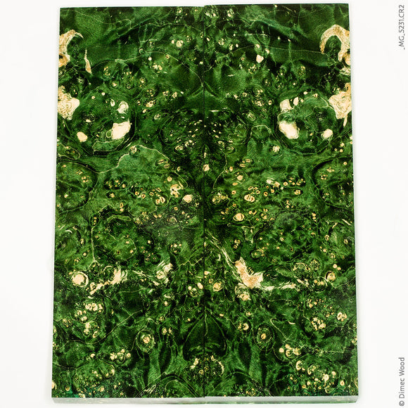 Stabilized wood box elder burl panels