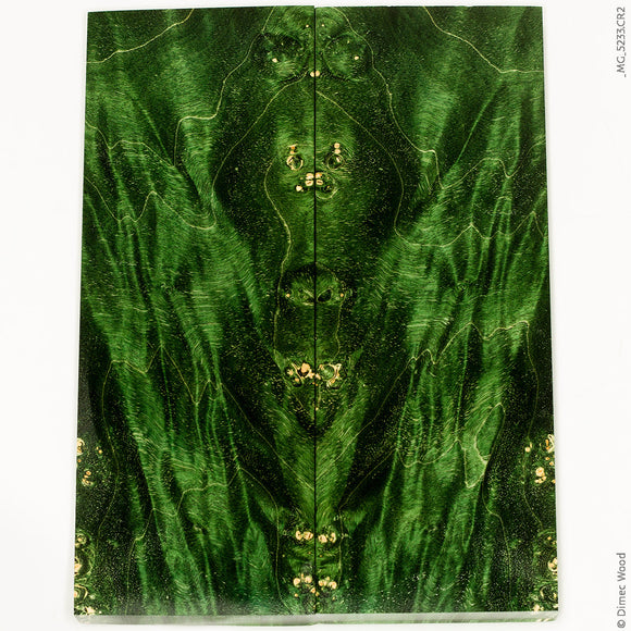 Stabilized wood box elder burl panels