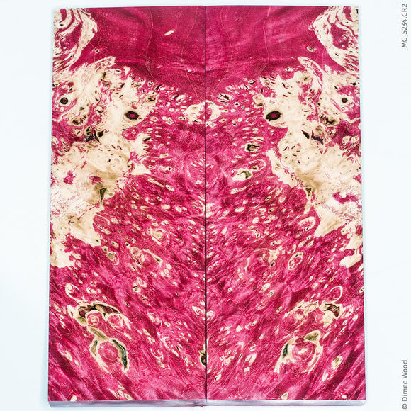 Stabilized wood box elder burl panels