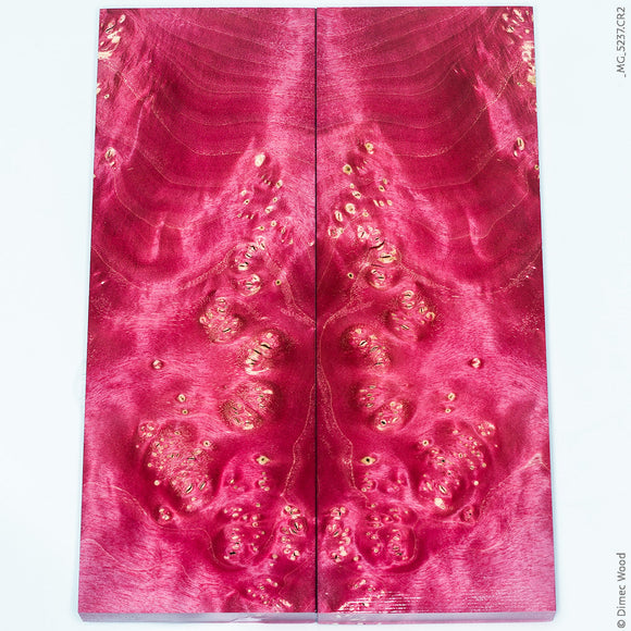 Stabilized wood box elder burl panels