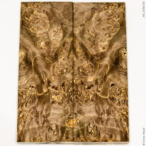 Stabilized wood box elder burl panels