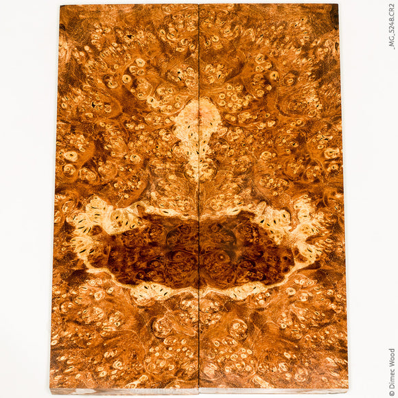 Stabilized wood box elder burl panels