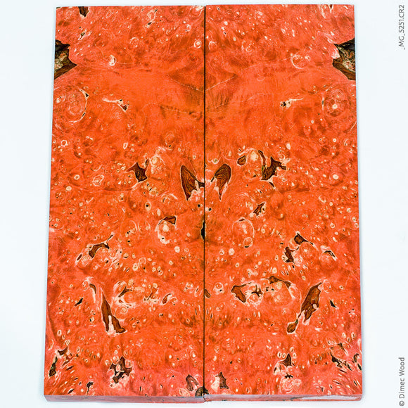 Stabilized wood box elder burl panels