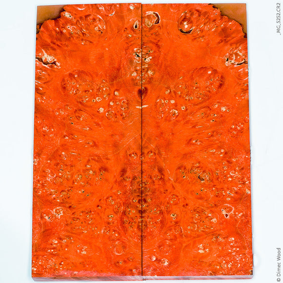 Stabilized wood box elder burl panels