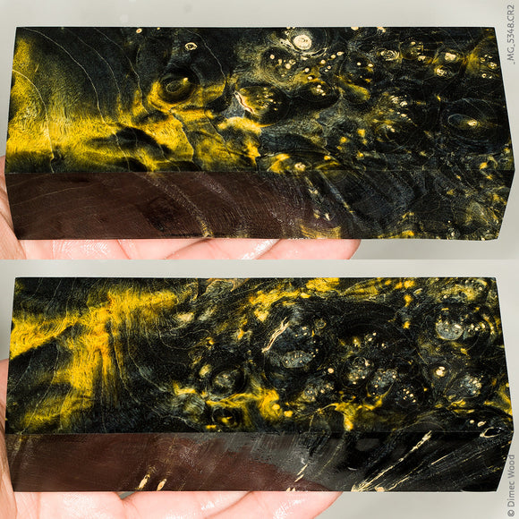 Stabilized wood box elder burl block