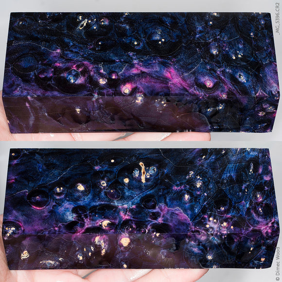 Stabilized wood box elder burl block