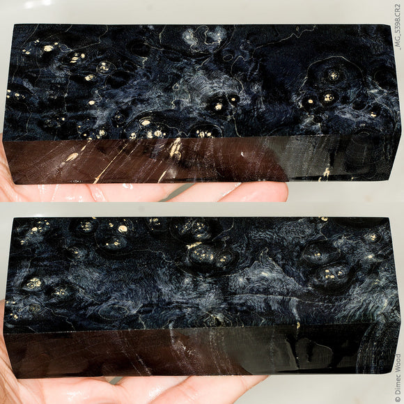 Stabilized wood box elder burl block