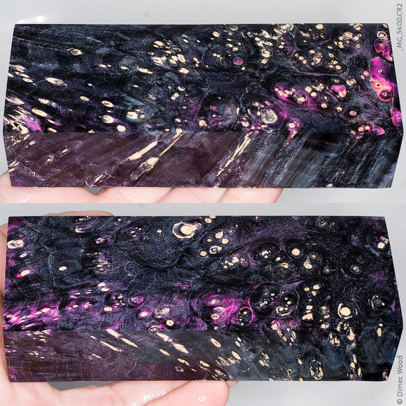 Stabilized wood box elder burl block