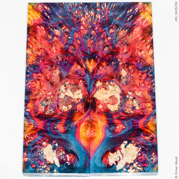 Stabilized box elder burl wood panels