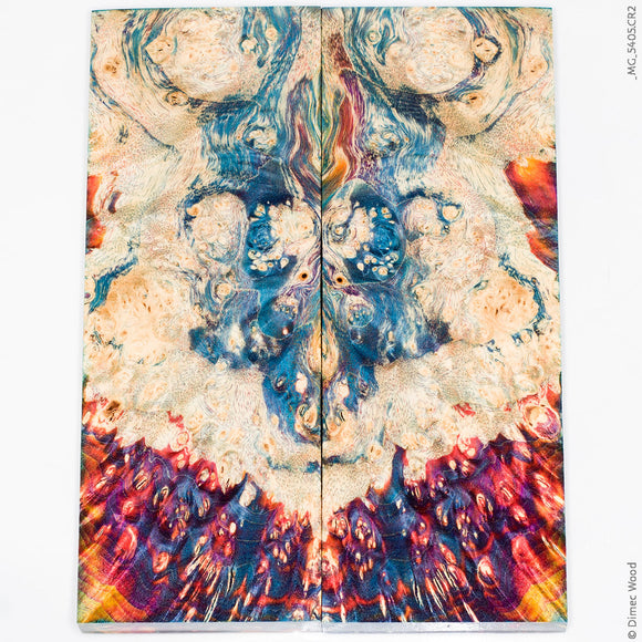 Stabilized box elder burl wood panels