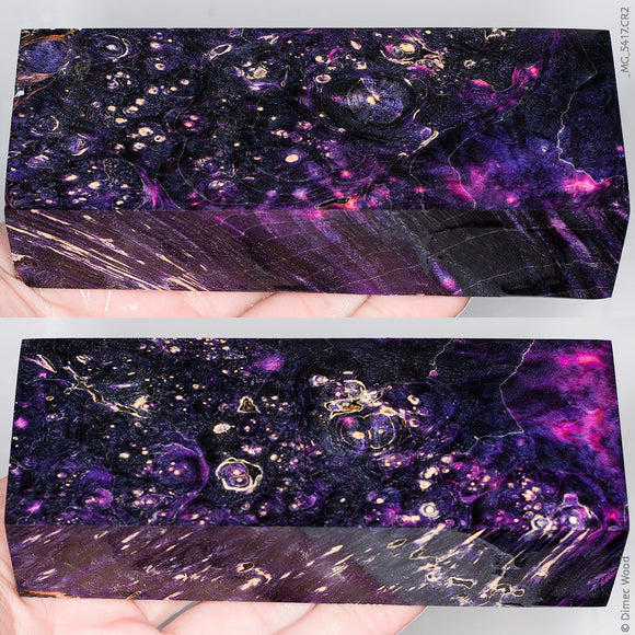 Stabilized wood box elder burl block