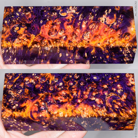 Stabilized wood box elder burl block