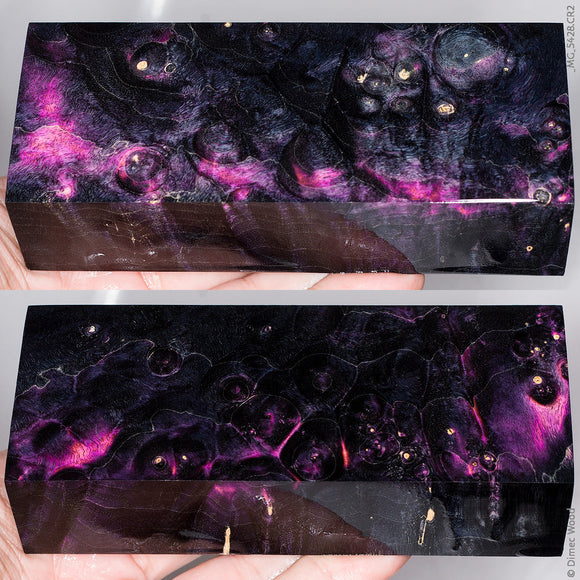 Stabilized wood box elder burl block