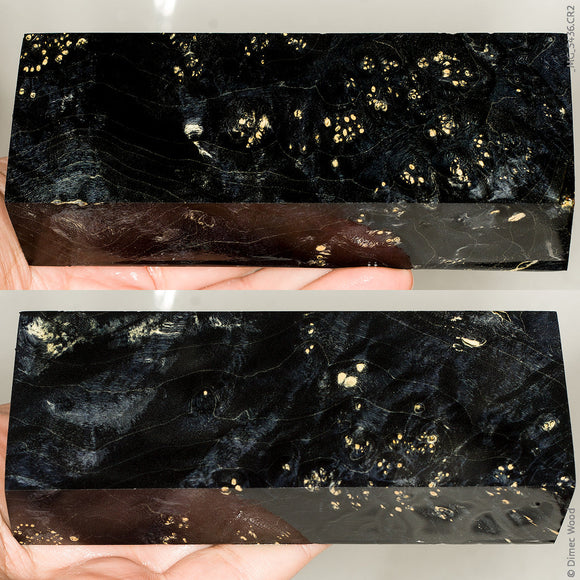 Stabilized wood box elder burl block