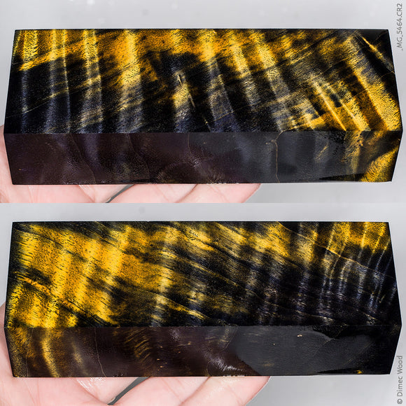 Stabilized curly cotton wood block