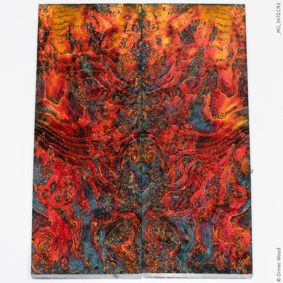 Stabilized black ash burl wood panels