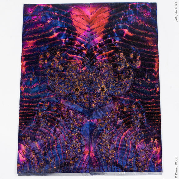 Stabilized black ash burl wood panels