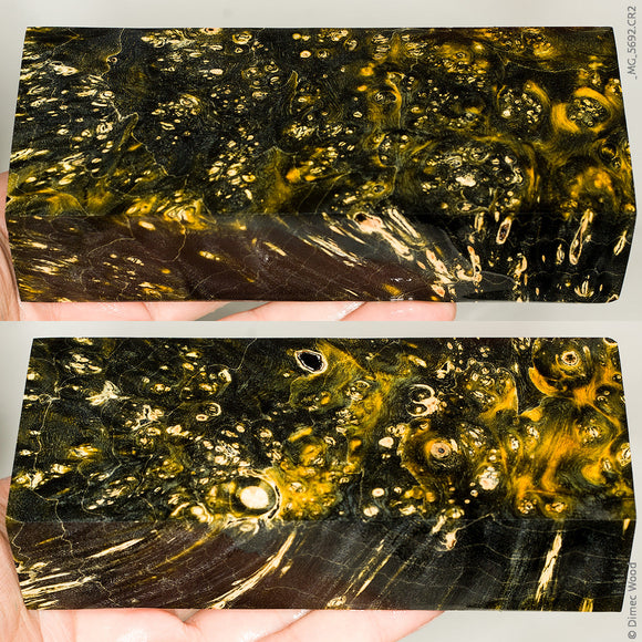 Stabilized box elder burl wood block