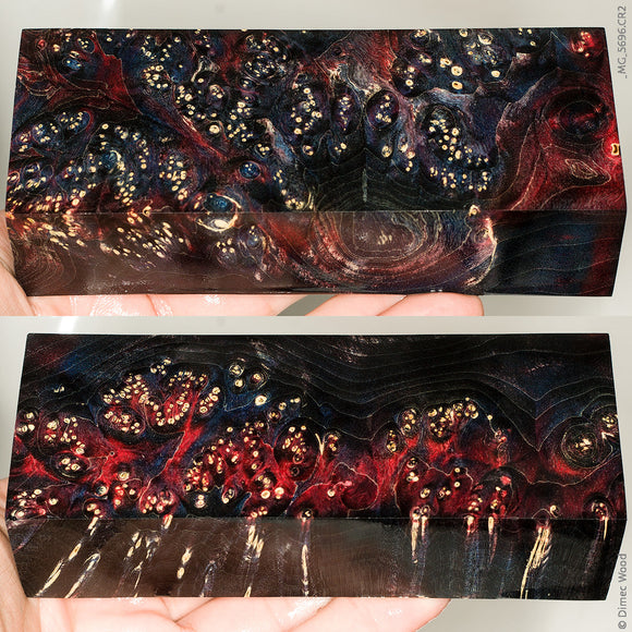 Stabilized box elder burl wood block