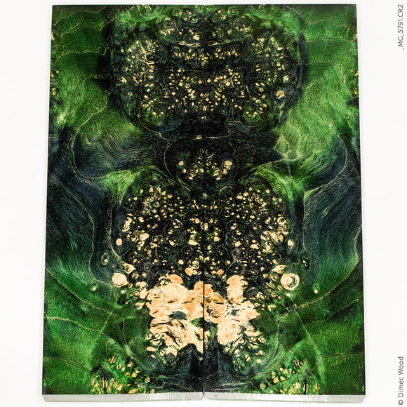 Stabilized box elder burl wood panels