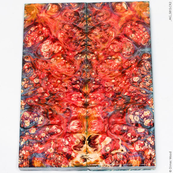 Stabilized box elder burl wood panels