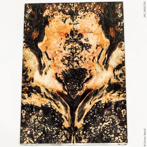 Stabilized box elder burl wood panels