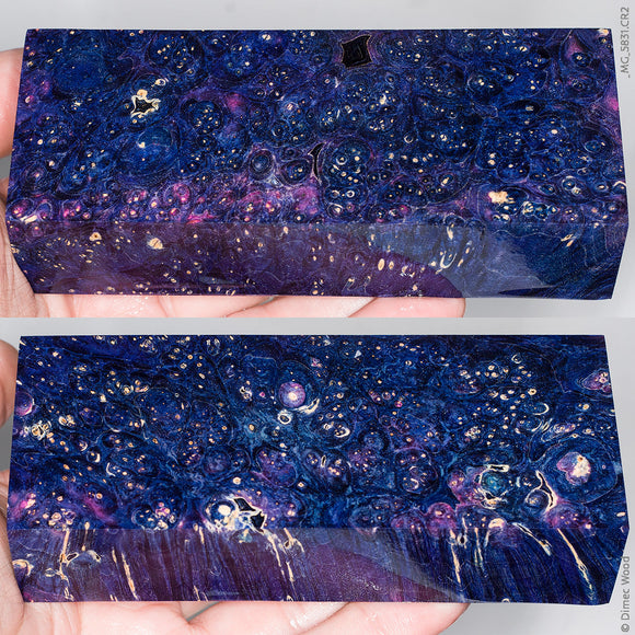 Stabilized box elder burl wood block